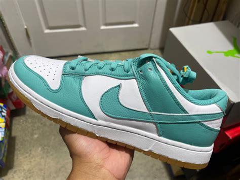 nike teal and tan shoes